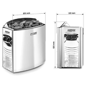 Obrazek Piec Harvia 6kW ze sterowaniem na piecu