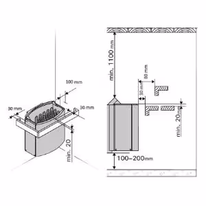 Obrazek Piec Harvia 8kW ze sterowaniem na piecu