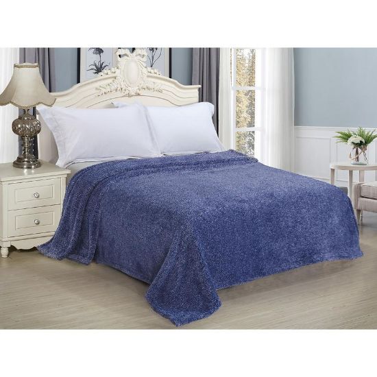 Obrazek Koc Onyks BJ 08 160x210 granatowy