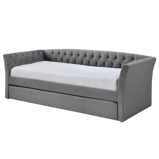 Obrazek Sofa Melo szara – z dwoma łóżkami