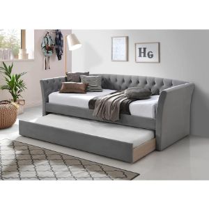 Obrazek Sofa Melo szara – z dwoma łóżkami