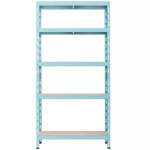Obrazek Regał metalowy magazynowy RNDU30-5 niebieski 180x90x30cm -5 półek/175kg 