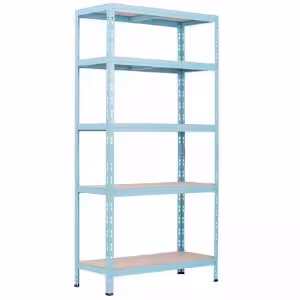 Obrazek Regał metalowy magazynowy RNDU30-5 niebieski 180x90x30cm -5 półek/175kg 