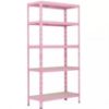 Obrazek Regał metalowy magazynowy RNDU30-5 różowy 180x90x30cm - 5 półek/175kg