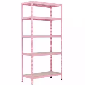 Obrazek Regał metalowy magazynowy RNDU30-5 różowy 180x90x30cm - 5 półek/175kg