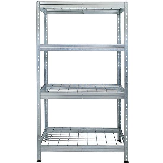 Obrazek Regał metalowy magazynowy RIMS300 EB38 180x90x45 cm – 4 półki/300 kg