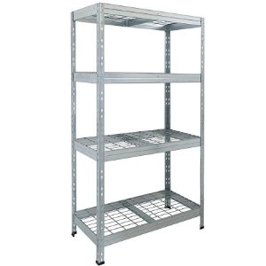 Obrazek Regał metalowy magazynowy RIMS300 EB38 180x90x45 cm – 4 półki/300 kg