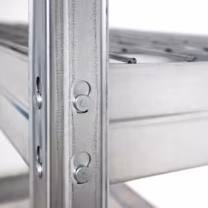 Obrazek Regał metalowy magazynowy RIMS300 EB38 180x90x45 cm – 4 półki/300 kg