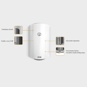 Obrazek Elektryczny pojemnościowy podgrzewacz wody Ferroli VBO100