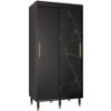Obrazek Szafa Aurora Jodełka Marmur 100 Czarny