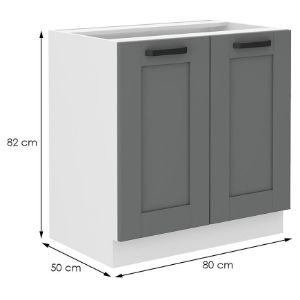 Obrazek Szafka kuchenna Luna dustgrey/biały 80D 2F BB 
