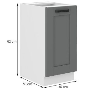 Obrazek Szafka kuchenna Luna dustgrey/biały 40D 1F BB 