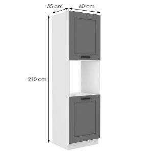 Obrazek  Szafka kuchenna Luna dustgrey/biały 60DP-210 2F 