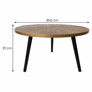 Obrazek Ława Cosy czarny/dąb naturalny