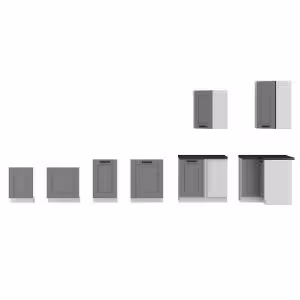 Obrazek Szafka kuchenna Luna dustgrey/biały 40G-72 1F 