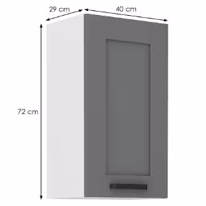 Obrazek Szafka kuchenna Luna dustgrey/biały 40G-72 1F 