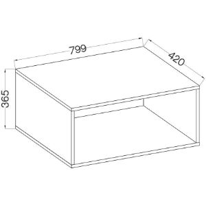 Obrazek Nadstawka Otwarta Malta Dąb Artisan Typ 113