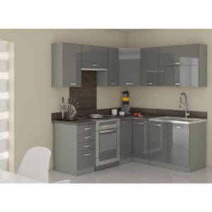 Obrazek Narożna Kuchnia Grey 190x170 Z Blatem