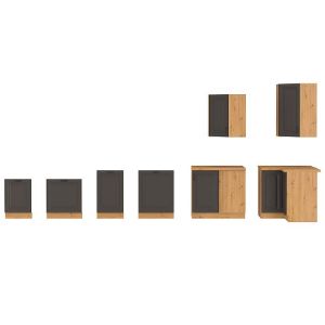 Obrazek Kuchnia Stilo grafit mat/artisan 260 bez blatu