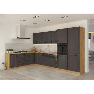 Obrazek Kuchnia Stilo grafit mat/artisan 260 bez blatu