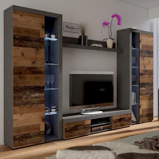 Obrazek Meblościanka Rumba Xl 300cm Old Style Wood Matera