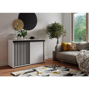 Obrazek Komoda Malani 120 biały+czarny