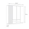 Obrazek Szafa czterodrzwiowa z lustrem Toleo Typ 2