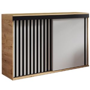 Obrazek Komoda Malani 140 craft+biały+czarny