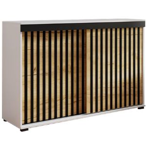 Obrazek Komoda Malani duplo 120 biały+craft+czarny