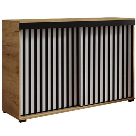 Obrazek Komoda Malani duplo 120 craft+biały+czarny