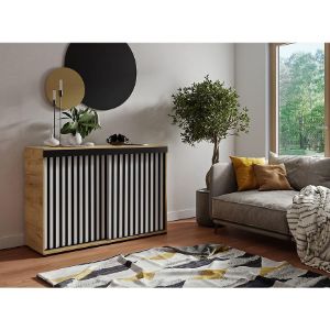 Obrazek Komoda Malani duplo 120 craft+biały+czarny