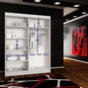 Obrazek Szafa Top 16 150 Biały