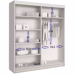 Obrazek Szafa Top 17 150 Biały