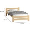 Obrazek Łóżko Agata 100X200 sosna bez stelaża