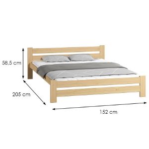 Obrazek Łóżko Agata 140X200 sosna bez stelaża