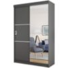 Obrazek Szafa Bill 2l lustro 138 grafit 