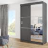 Obrazek Szafa Bill 3l lustro 138 grafit 