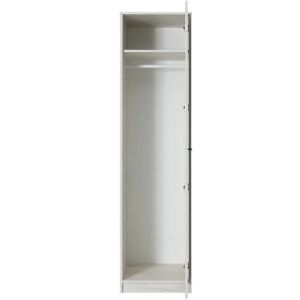 Obrazek Regał Rest R01 zamknięty popiel/dąb biały 50/195