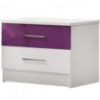 Obrazek Szafka nocna Dubaj biały/fiolet