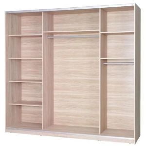 Obrazek Szafa Twister 2 dąb sonoma/lustro 225 cm