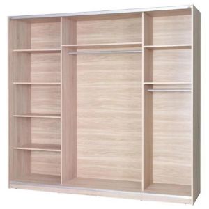 Obrazek Szafa Twister 2 biały/lustro 225 cm