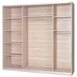 Obrazek Szafa Twister 3 dąb sonoma/lustro 225 cm