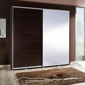 Obrazek Szafa Penelopa kasztan/wenge z lustrem 205 cm