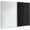 Obrazek Szafa Lux 2 biały/czarny połysk 244 cm