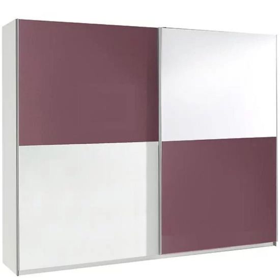 Obrazek Szafa Lux 10 fioletowy połysk/biały połysk 244 cm