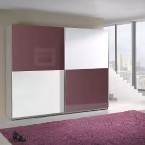 Obrazek Szafa Lux 10 fioletowy połysk/biały połysk 244 cm