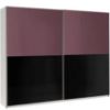 Obrazek Szafa Lux 11 fioletowy połysk/czarny połysk 244 cm