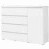 Obrazek Komoda Cosmo C05 4 szuflady 1 drzwi biała