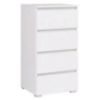 Obrazek Komoda wąska Cosmo C07 4 szuflady biała