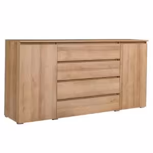 Obrazek Komoda Cosmo C06 4 szuflady 2 drzwi dąb riviera